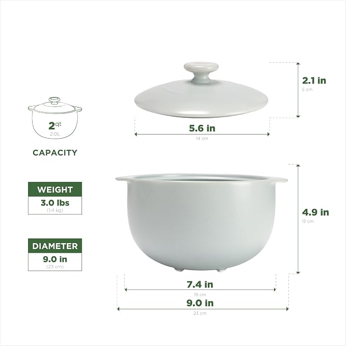 MINH LONG 2-Qt Porcelain Dutch Oven - Image 7