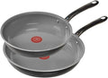 T-Fal Preserve Ceramic Nonstick Frying Pan 2-Pc Set, 8.5" & 11", Oven Broiler by T-falbrand