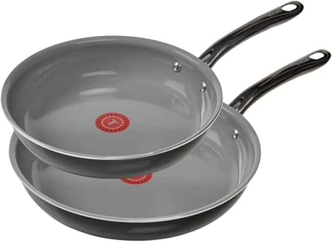 T-Fal Preserve Ceramic Nonstick Frying Pan 2-Pc Set, 8.5" & 11", Oven Broiler by T-falbrand