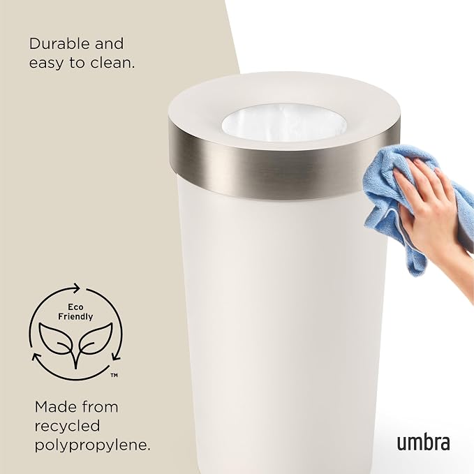 Umbra Vento Kitchen Trash Can – Large 16 Gal Open Top Garbage Can - Image 6