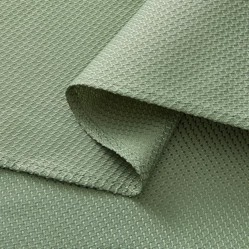 Decorelia Textured Fabric Round Tablecloths 48 Inch, Waterproof