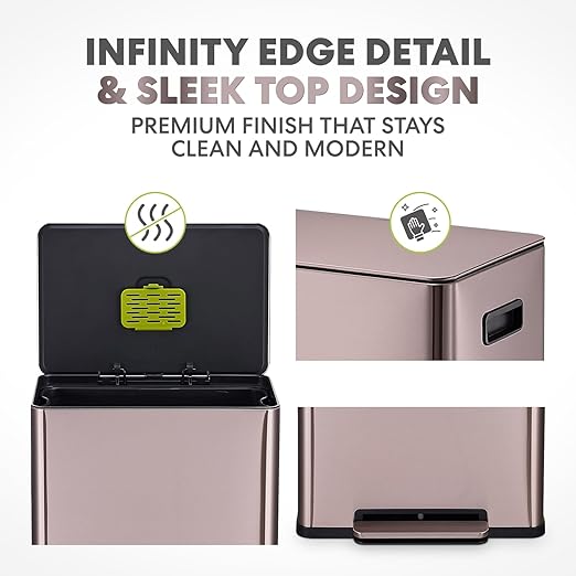 Simpli-Magic Infinity Edge 60 Liter / 16 Gallon Rectangular Hands-Free Extra - Image 3
