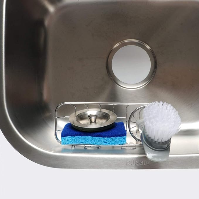 HULISEN 3-in-1 Sponge Holder for Kitchen Sink - Image 6