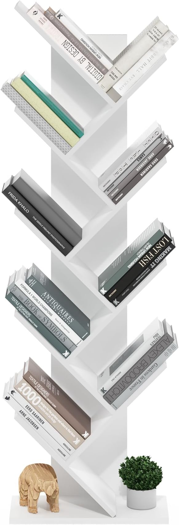 Furinno TREE Book Shelf, 9-Tier Bookshelf, Tree Bookcase - Image 6