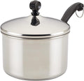 Farberware Classic Stainless Steel 2-Quart Mirror Satin Covered Saucepan by Farberware