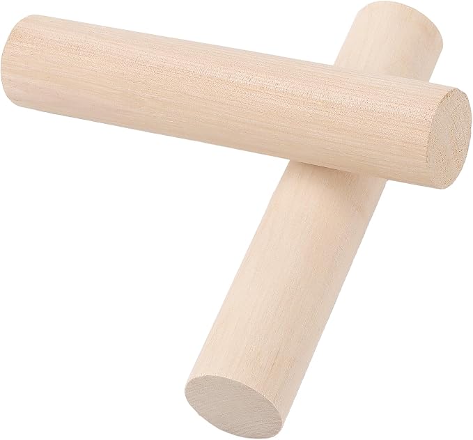 Wooden Rolling Pin Set, 6 x 1.2 Inch Mini Dough Rollers - Image 4