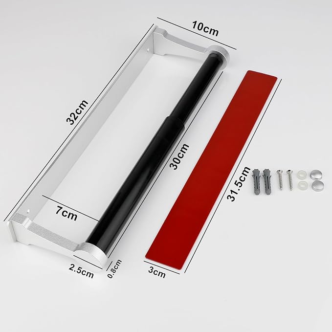 MONEER Paper Towel Holder Under Cabinet, Paper Towel Holder, Aluminum Alloy - Image 5