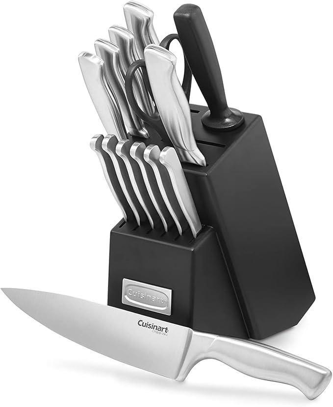 Cuisinart Stainless Steel Hollow Handle 15-Piece Cutlery Block Set, Kitchen by Cuisinart