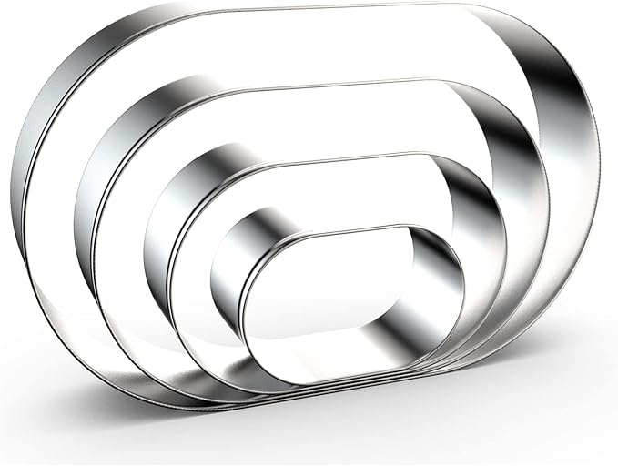 Pill Capsule Long Oval Cookie Cutters by QAAQS
