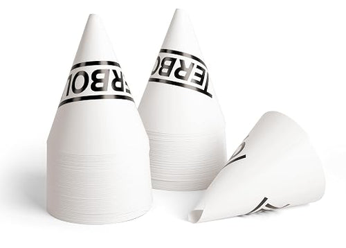 100pcs Disposable Paper Funnels by Terbold