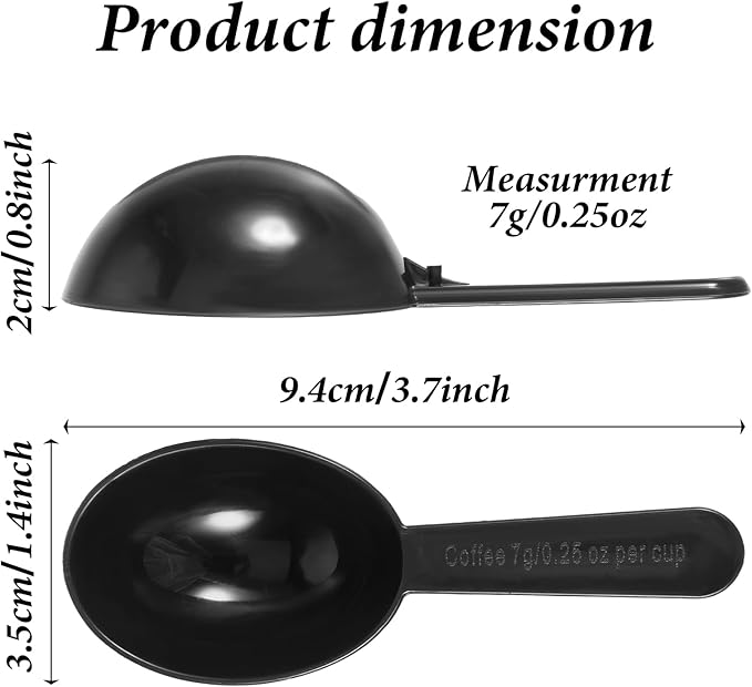 Plastic Coffee Measuring Spoons, 5 Pack Tablespoon Measuring Spoon 7g Short - Image 3