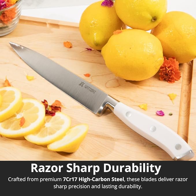 Yatoshi 15 Piece White Knife Block Set - Image 3
