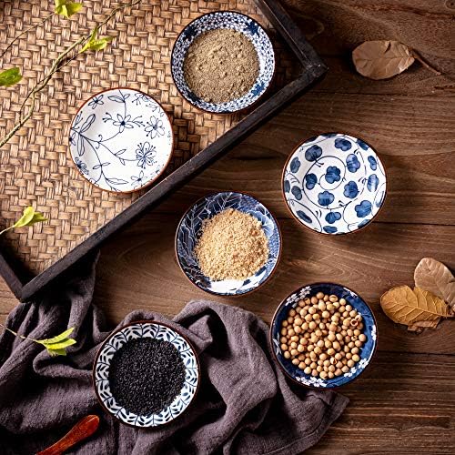 Japanese Style Ceramic Dipping Bowls,4'' Side Dishes Soy Sauce Dish