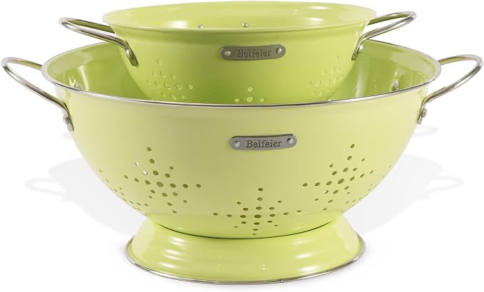 Metal Colander 2 Pack, Strainer Bowel by Unknown