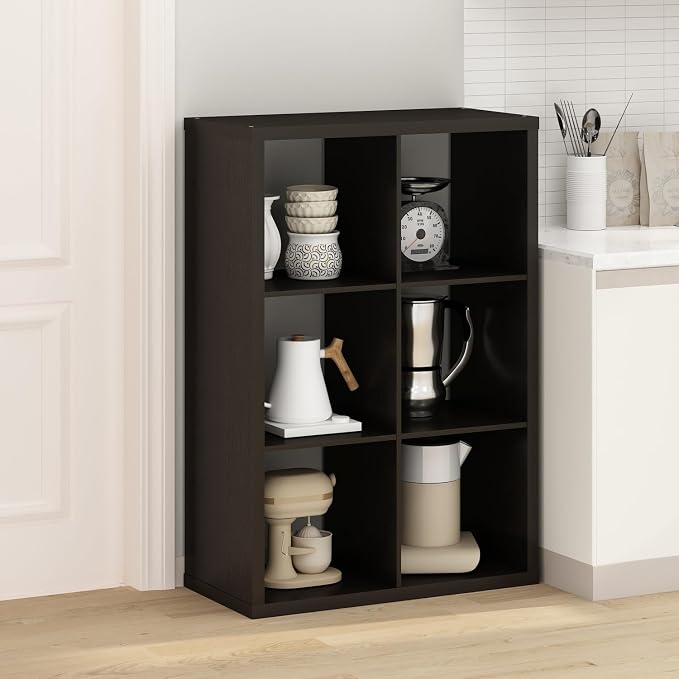 Furinno HERMITE Kitchen Island, 6-Cube Coffee Bar, Extra Thick Kitchen Storage - Image 5