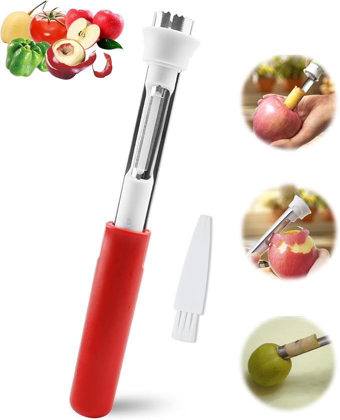 2 in 1 Apple Corer and Peeler Tool, Fruit Vegetable Corer and Peeler Tool by Unknown