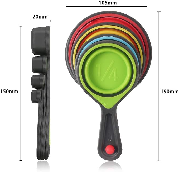 Collapsible Measuring Cups and Spoons - Image 2