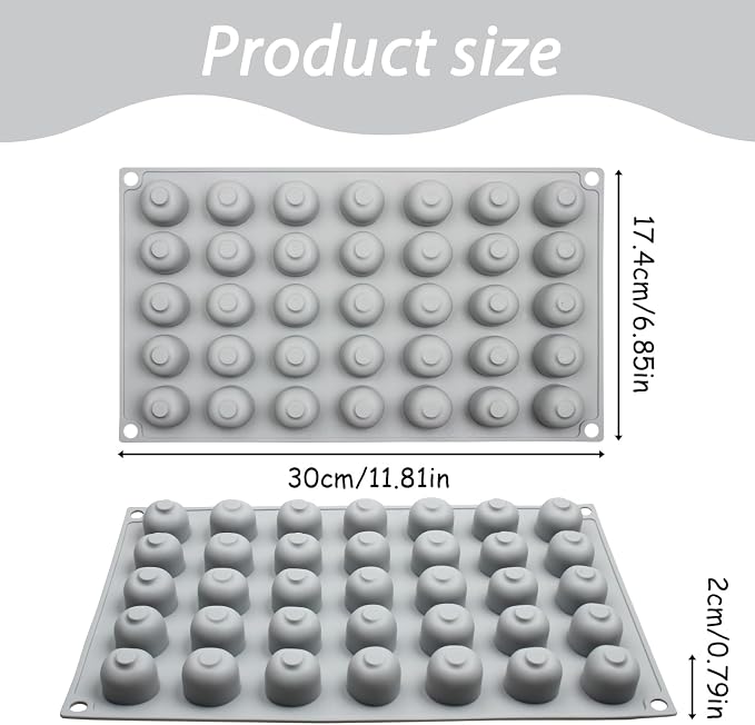 Silicone Cherry Molds, 35-Cavity 3D Cherry Chocolate Baking Tray - Image 2