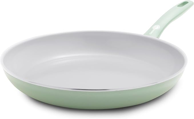 GreenPan Dover 12” Frying Pan Skillet, Non-Toxic PFAS-Free Ceramic Nonstick by GreenPan