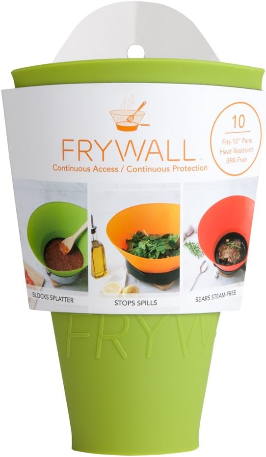 Frywall 10 - Green - Splatter Guard, as Seen on Shark Tank - Image 2