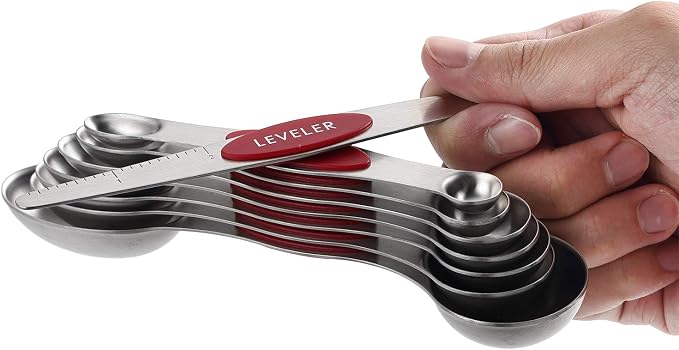 Spring Chef Magnetic Measuring Cups & Spoons Set, Strong N45 Magnets, Heavy - Image 9