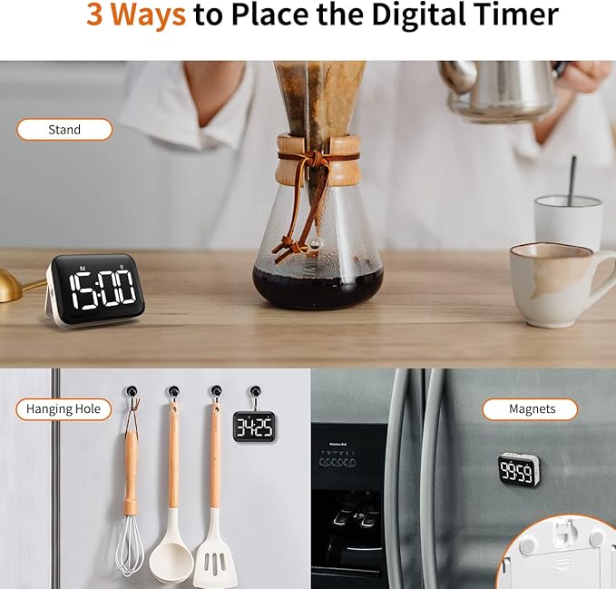 VOCOO Magnetic Kitchen Timer for Cooking - Image 6