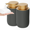Ceramic Foaming Soap Dispenser, 12 oz Bathroom Foam Hand Soap Dispenser by Dlirho