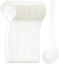 Large Plastic Serving Spoons, Disposable Heavy Duty Serving Spoons, Long Handle by OULIGET