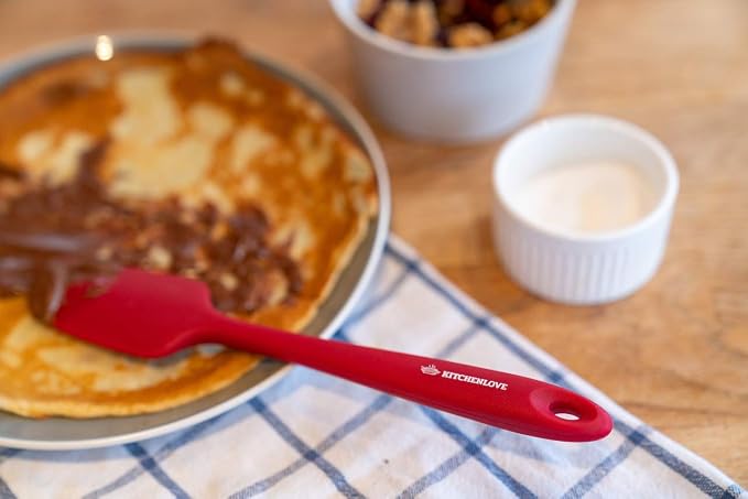 KITCHENLOVE Premium 600°F Heat Resistant 5 Piece Silicone Spatula Set - Image 8