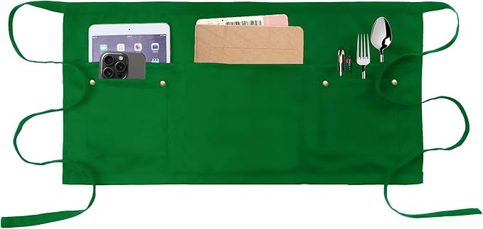 Server Apron with 5 Pockets by MIKIWELL