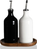 Sweejar Ceramic Olive Oil Dispenser Bottle Set, Opaque Oil Cruet Protects to by Sweejarco1949
