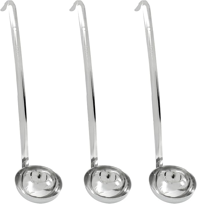 Piutouyar 3 Pcs 4 oz Soup Ladle Set, Stainless Steel Ladle by Piutouyar