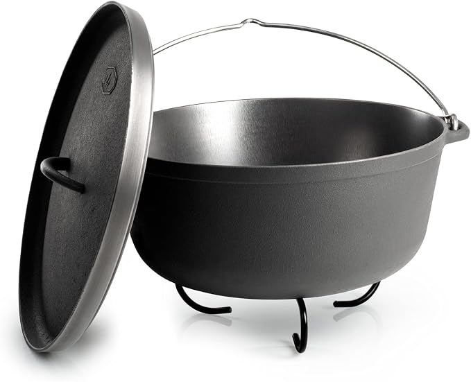 GSI Outdoors Guidecast 7qt Dutch Oven | Cast Iron Dutch Oven by GSIOutdoors