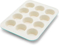 GreenPan Bakewell 12-Cup Muffin Pan, Healthy Ceramic Nonstick Bakeware by GreenPan
