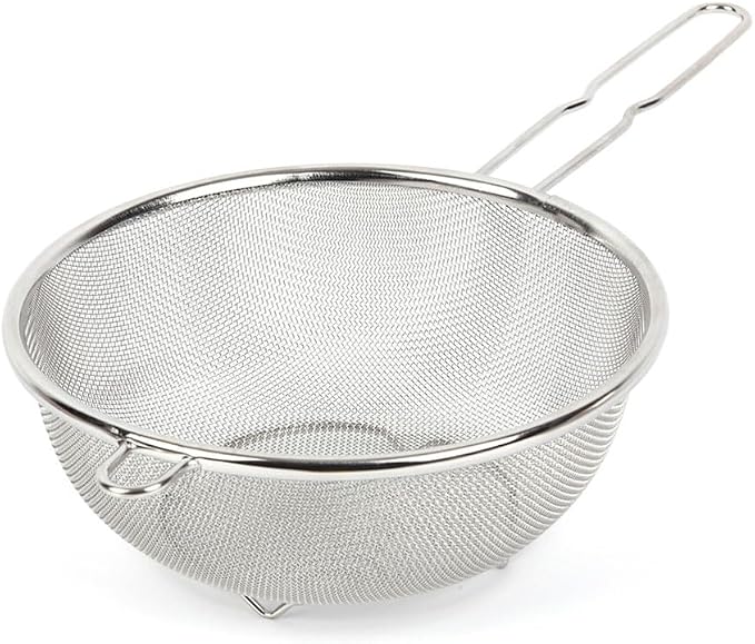 8″ Stainless Steel Fine Mesh Strainer by SISEM