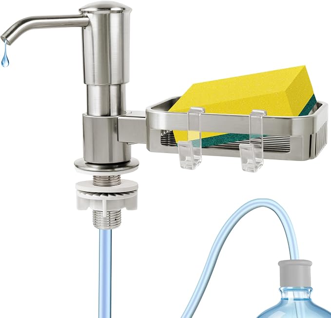Soap Dispenser for Kitchen Sink, Built in Sink Soap Dispenser Pump by TheMecyfaty