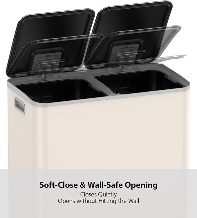 Lovewind Dual Trash and Recycling Bins - Image 5