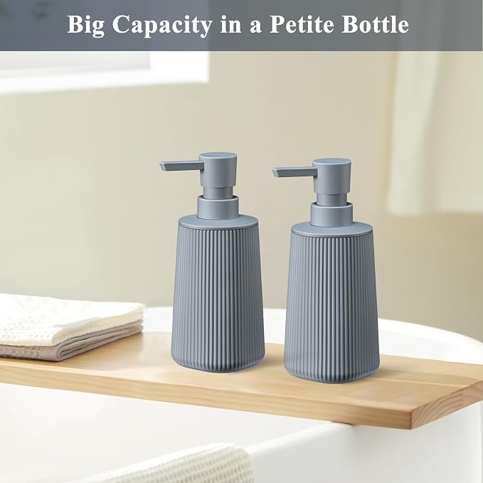 Gray 2 Pack Hand Soap Dispensers Set - Image 3