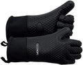 GEEKHOM BBQ Gloves Heat Resistant, 13.7 Inch Long Waterproof Silicone Oven Mitts by GEEKHOM