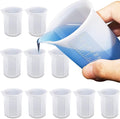 10pcs Silicone Measuring Cups for Resin, 100ml Mixing Cups for Resin DIY Craft by Moukiween