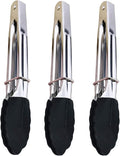 Mini Kitchen Tongs with Silicone Tips, 3-Piece Set, 7-Inch Non-Stick Tongs with by JXJYZLN