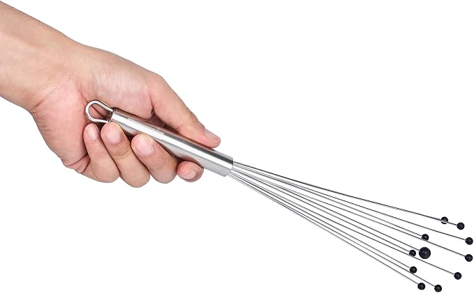 Restaurantware 12.5 in Stainless Steel Ball Whisk - Image 11