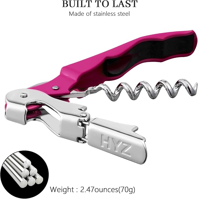 HYZ 2-Pack Wine Opener Waiter Corkscrew, Professional Wine Key - Image 6