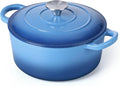 3 Qt Enameled Cast Iron Dutch Oven by E-far