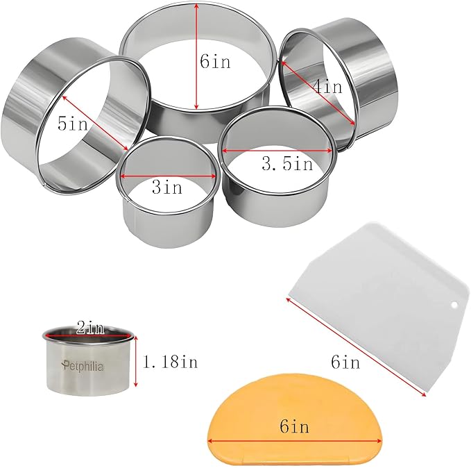 8pc Round & Circle Cookie Cutter Set - Image 5