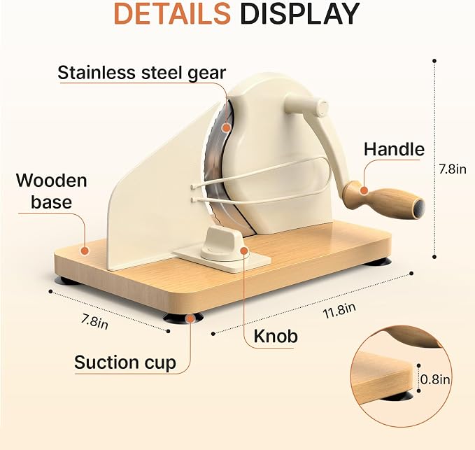 Manual Bread Slicer for Homemade Sourdough-Adjustable Thickness Bread Slicer - Image 3