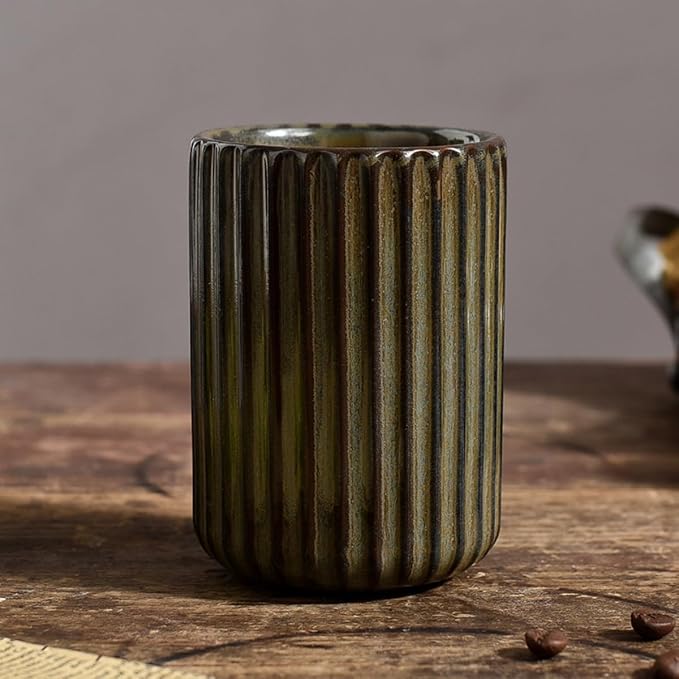 TOPYOKK Stoneware Coffee Bar Utensil Holder Tea & Coffee Spoon & Stirrer Holder - Image 6