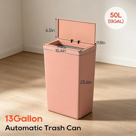 BestOffice 13 Gallon Trash Can Automatic Kitchen Trash Can Touch Free - Image 8