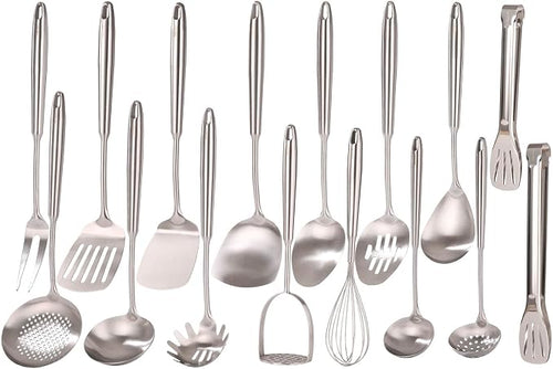 18/10 Stainless Steel Cooking Utensils Set by Standcn
