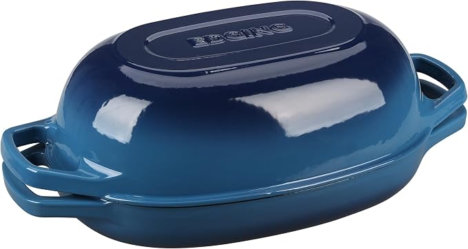 EDGING CASTING Enameled Cast Iron Oval Dutch Oven Pot - Image 8